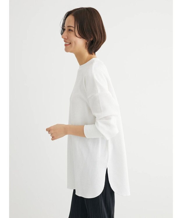 Green Parks ワッフルプルオーバー Off White