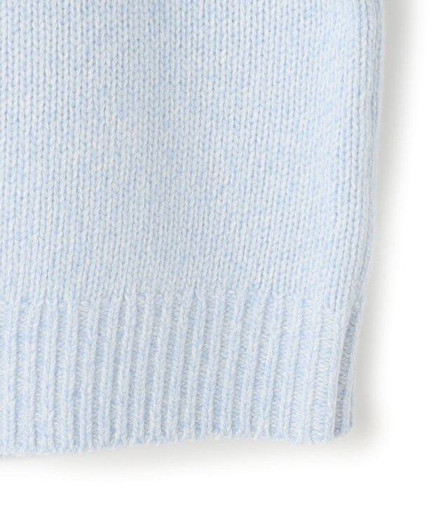 23区 S 【洗える】ウールカシミヤ パフスリーブ ニット スカイブルー系