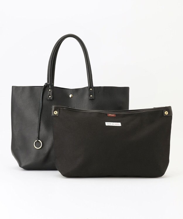 UNBILLION 【テレビ ドラマ着用アイテム】Otias シュリンクレザートートバッグ ブラック