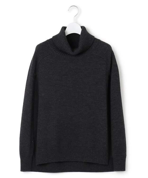 23区 【洗える】ニット ポンチョ グレー系