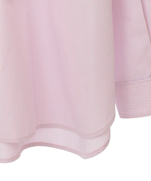 AMERICAN HOLIC イージーケアブロードシャツ Stripe Pink