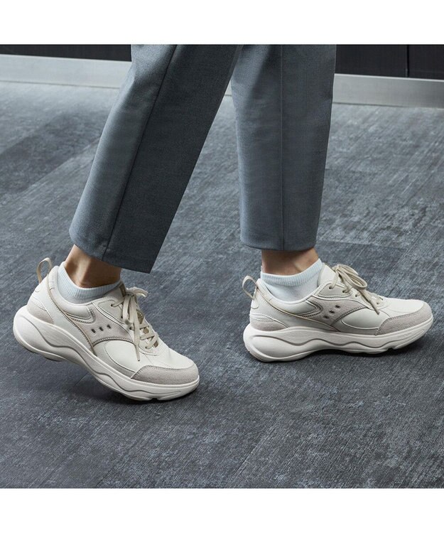 ASICS WALKING ゲルラシーロ レディース 2E相当 オフホワイト×オフホワイト