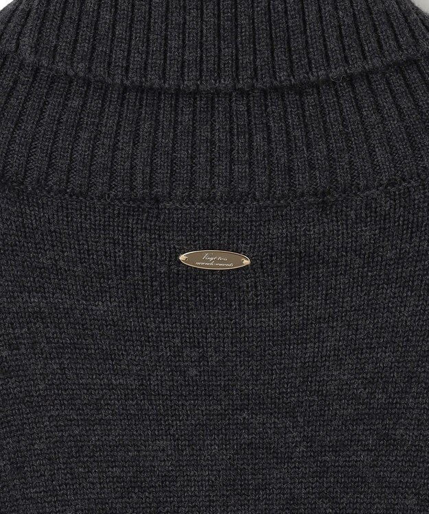 23区 【洗える】ニット ポンチョ グレー系