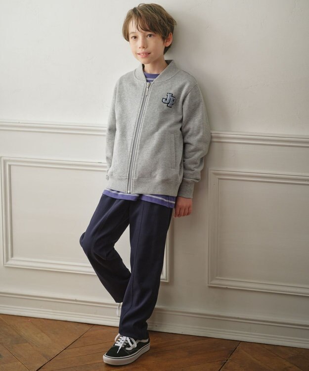 J.PRESS KIDS 【140-170cm】トラック ブルゾン ライトグレー系