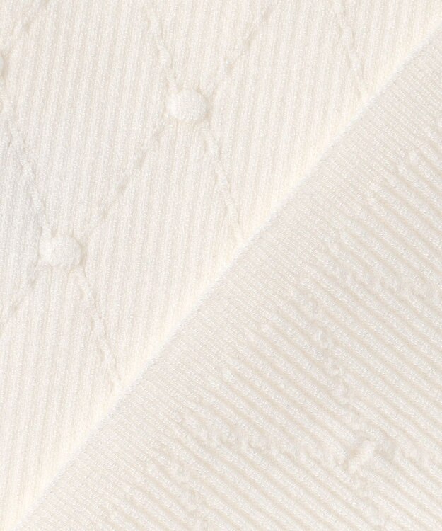 組曲 L 【先行予約・WEB限定】ポップコーンアーガイルスキッパー ニット ホワイト系