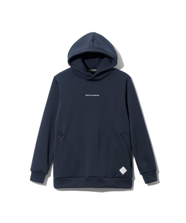 ZERO HALLIBURTON 【雑誌掲載】ロゴデザイン フーディー ZHG-W4A 8a 82881 ゴルフウェア パーカー ネイビー