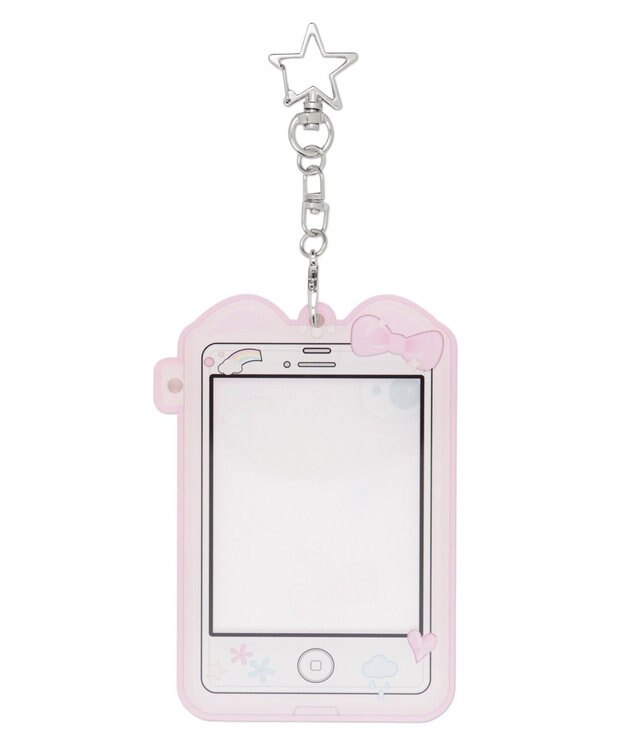 WEGO 【痛バ＆推し活グッズ】あにまるphoneカードホルダーキーホルダー ピンク