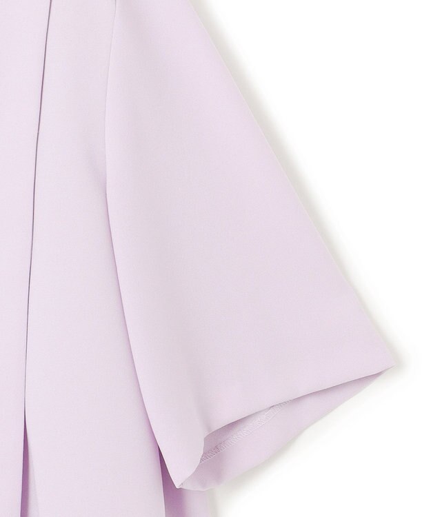 ICB 【新色追加・接触冷感・UVケア・速乾・洗える】 FluidBackSatin Tブラウス パールグレー系［WEB限定］