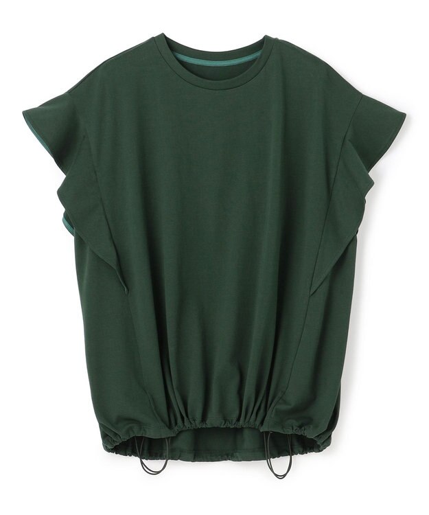 UNFILO プレーティング フレアスリーブ Tシャツ グリーン
