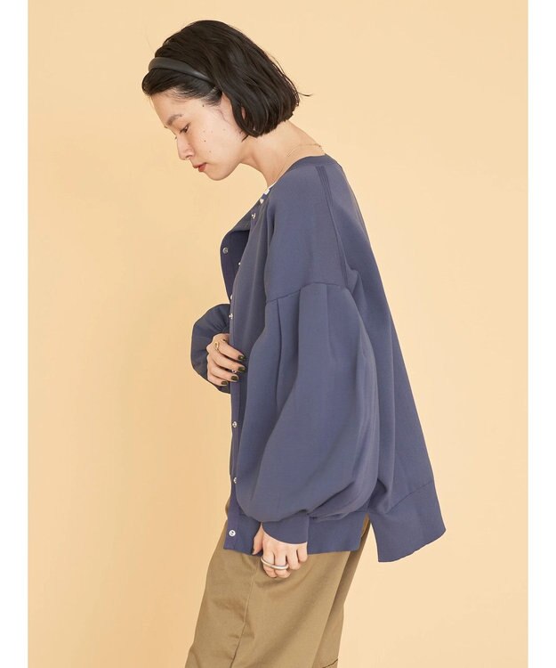 AMERICAN HOLIC エコカルットクルーネックカーディガン Navy