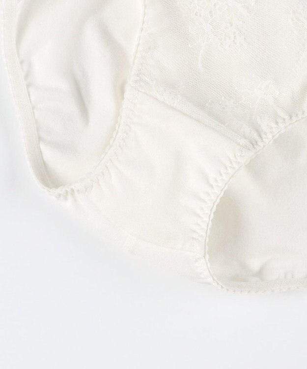 Wing ジュニアショーツ おしりにくいこみにくい ズレ上がりにくい(裾) RB2555とペア 【non!PKパンツ】 はきこみ丈あさめ RJ3555 ウイング／ワコール アイボリー