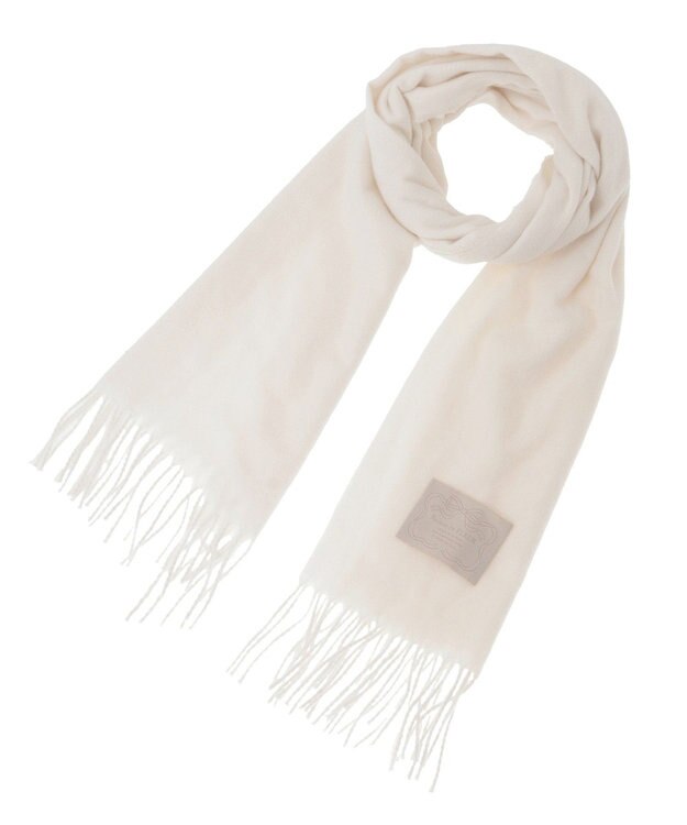 Maison de FLEUR リボン付きストール Ivory