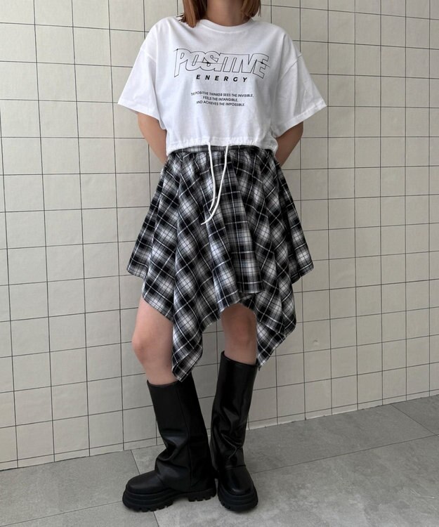 WEGO ドロストロゴショートT ホワイト