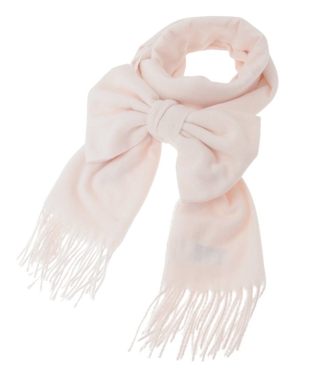 Maison de FLEUR リボン付きストール Light Pink
