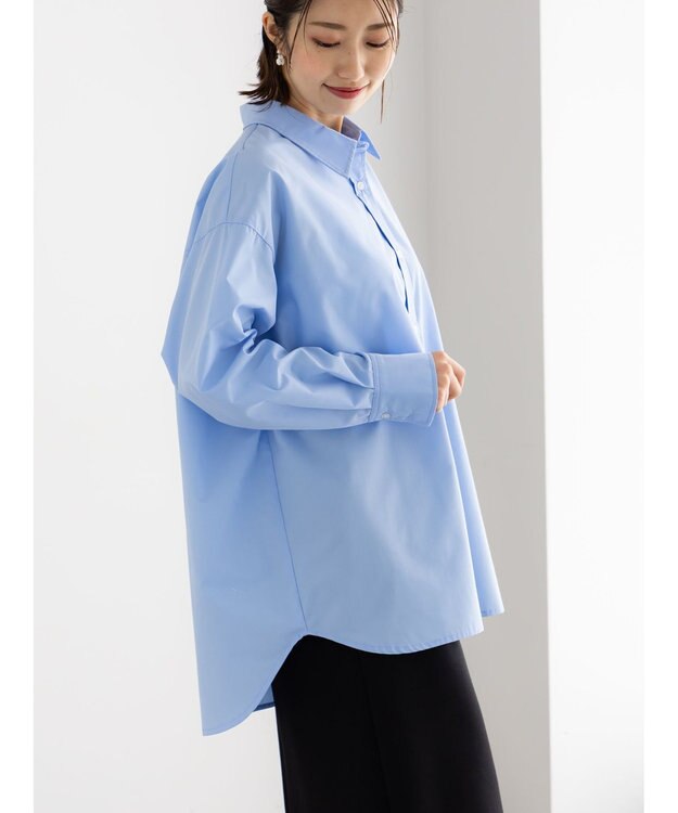 Te chichi オーバーサイズシャツ サックスブルー