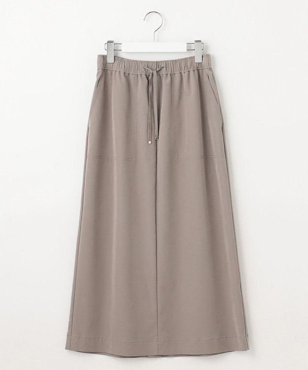 自由区 L 【洗える】ソフトレーヨンツイル スカート モカ