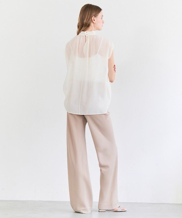 BEIGE， FLEUR / ドレープ イージーワイドパンツ Beige