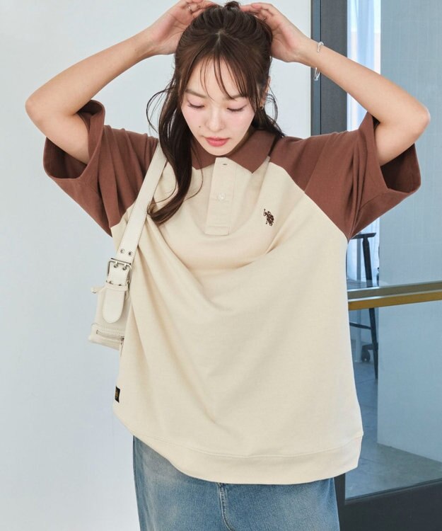 WEGO 【ユニセックス着用ITEM/MLサイズ展開】別注USPOLO　ヘビーウェイトポロT ベージュその他