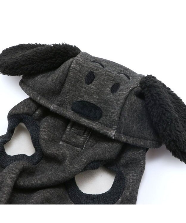 PET PARADISE スヌーピー 50s スヌーピーパーカー 《ブラック》 小型犬 ブラック