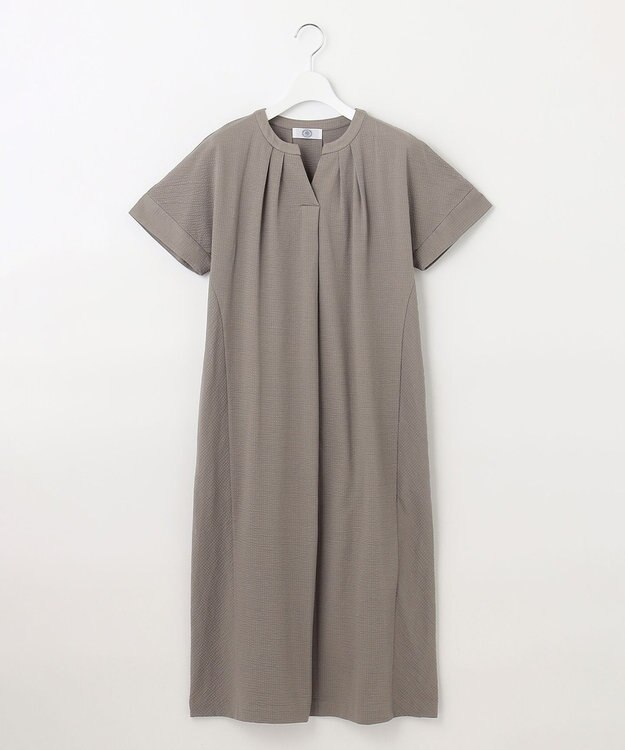 J.PRESS LADIES S 【WEB限定カラーあり・抗菌消臭・吸水速乾】サッカージャージー ワンピース ブラウン系