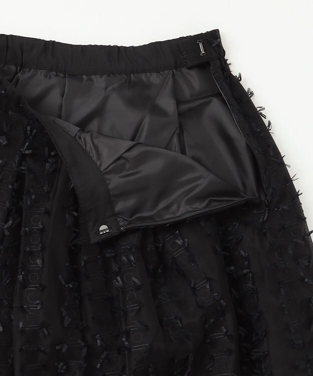 GRACE CONTINENTAL シアージャガード スカート ブラック