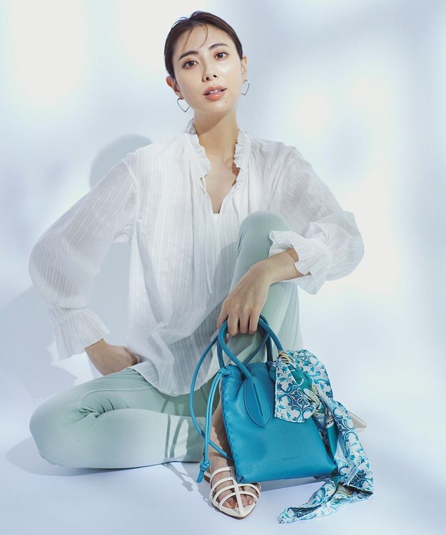 23区 【CLASSY.6月号掲載】ADDCULUMN フェイクレザー ショルダーバッグ ダルブルー系