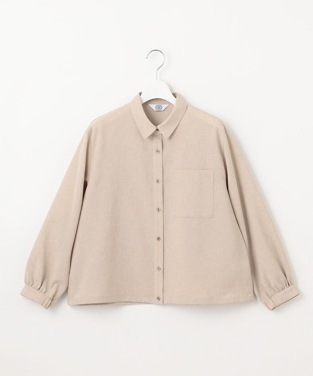 J.PRESS LADIES S 【洗える・接触冷感・防シワ・吸水速乾】BREEZE COOL シャツ ブラウス ベージュ系