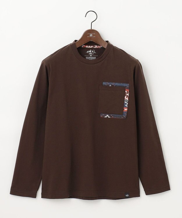 JOSEPH ABBOUD MOUNTAIN 【UNISEX】オーガニックコットン天竺 Tシャツ ダークブラウン系