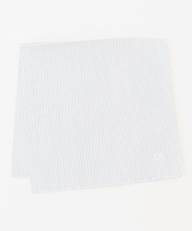 J.PRESS MEN オーバル刺繍ハンカチ/ドレス ホワイト系1