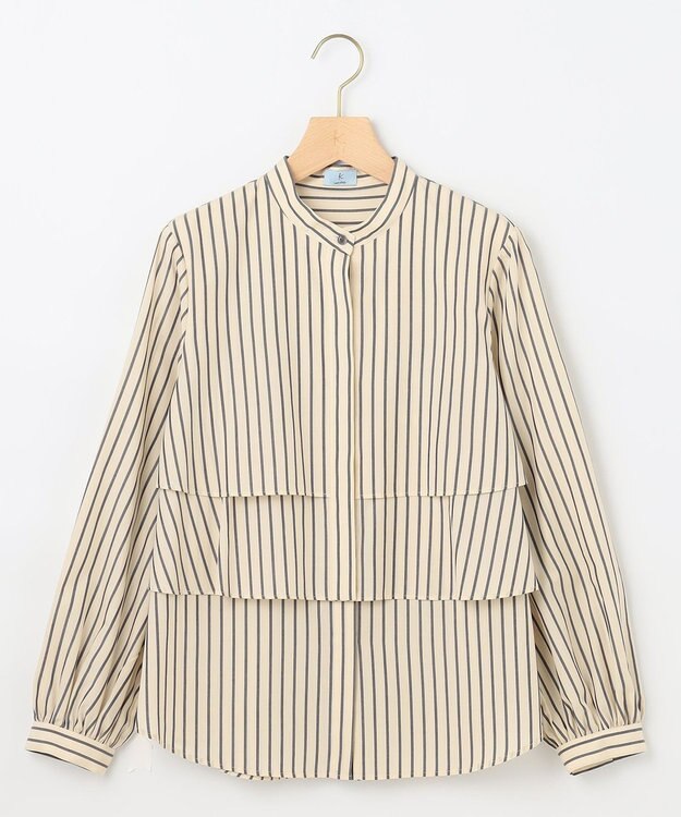 組曲 S 【WEB限定色あり】フルコーデフリルシャツ エクリュベース系1