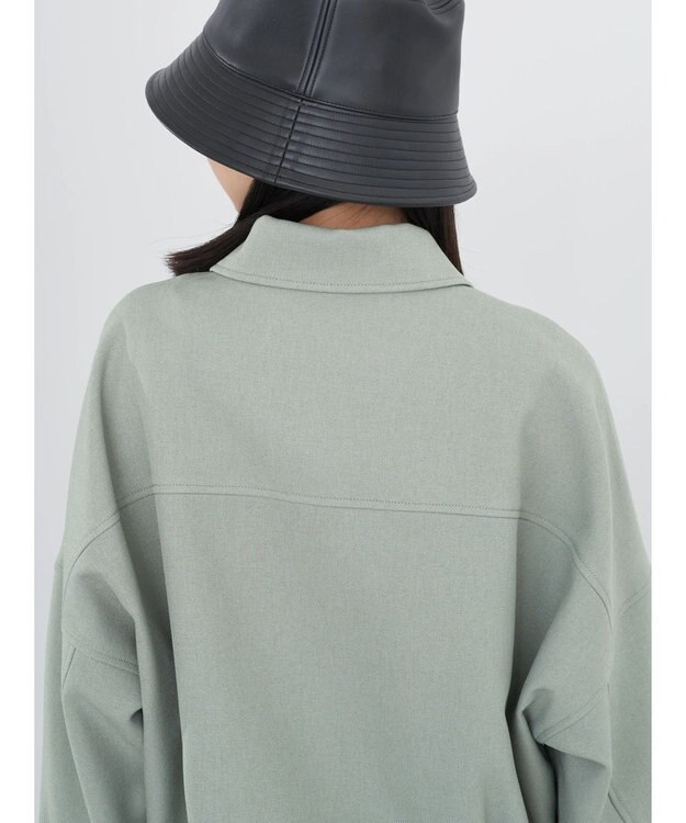 earth music&ecology ショート丈カバーオール Khaki