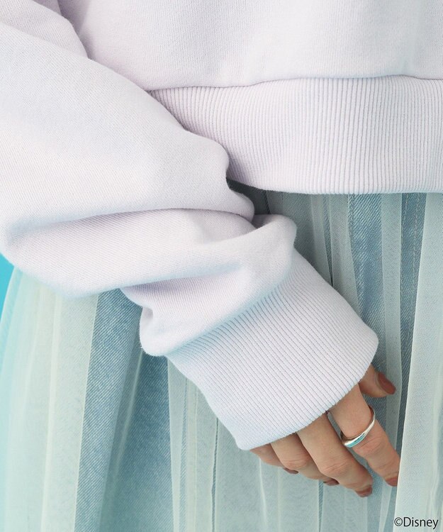 earth music&ecology ふしぎの国のアリス／ショート丈スウェット Purple