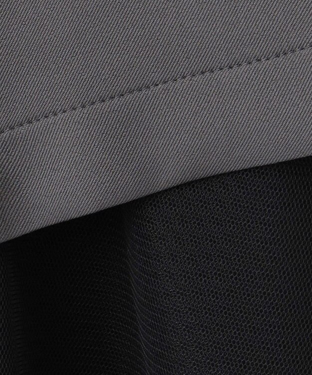 Feroux フレアチュール ジャンパースカート グレー系