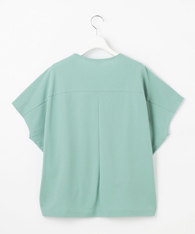 自由区 S 【接触冷感・UVカット・吸水速乾・抗菌防臭・洗える】ハイカウントフォルム Tシャツ フロスティグリーン