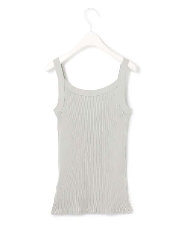 ICB オーガニックリブタンク キャミソール型 ライトグレー系