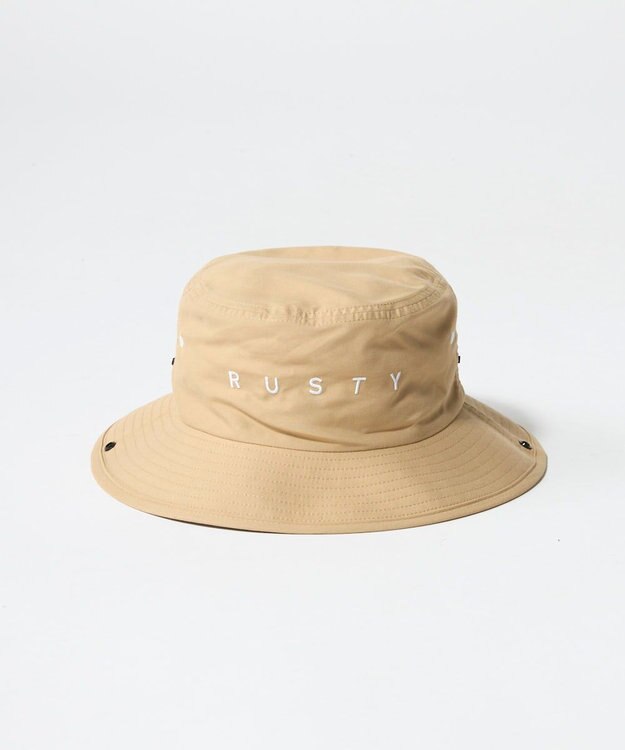 OP／FILA 【RUSTY】Front刺繍ビーチハット ベージュ