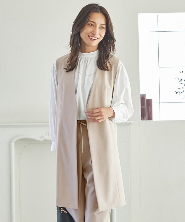 ANY 【ストレッチ/セットアップ可】イージィケアストレッチジレ ベージュ