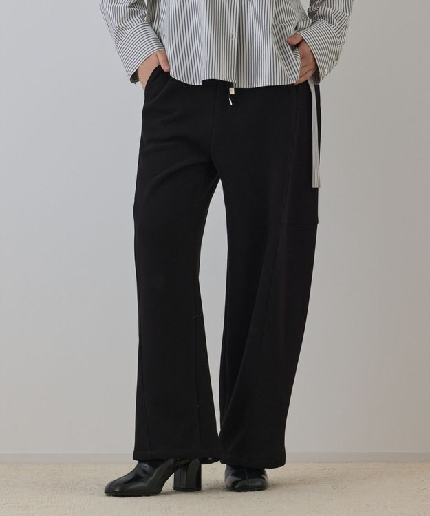 GRACE CONTINENTAL エッグラインカットパンツ ブラック