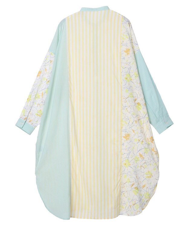 AMERICAN HOLIC Ｆｌｏｗｅｒ　×　Ｓｔｒｉｐｅシャツチュニック Yellow