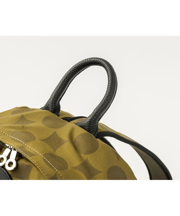 MIYABIYA La quoh with kirakaracho 南蛮七宝ベーシックプリント NEWリュック 鶯(カーキ)