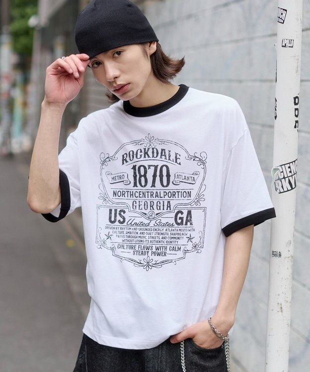 WEGO 【ユニセックス着用ITEM】グラフィックネップT（SS） ホワイト