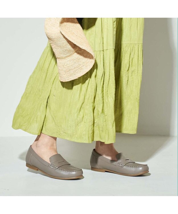 ing <ing>【WEB限定】【サスティナブルシリーズ】モカコインローファー オーク