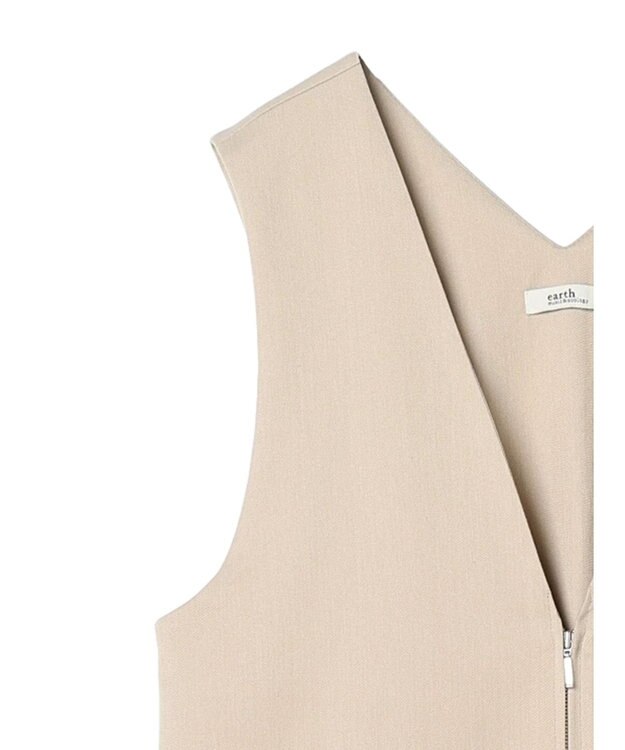 earth music&ecology ジップジレワンピース Beige