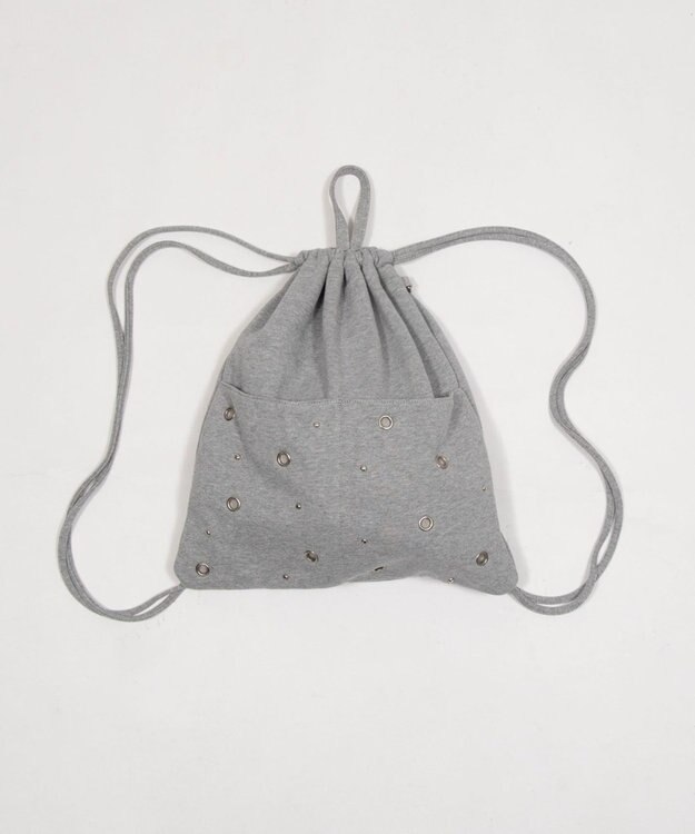 WEGO ハトメデザインナップサック グレー