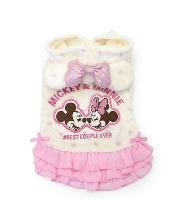PET PARADISE ディズニー ミニーマウス  フレンズボアパーカー 小型犬 ミニーマウス