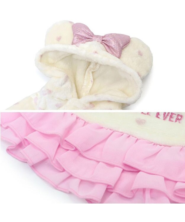 PET PARADISE ディズニー ミニーマウス  フレンズボアパーカー 小型犬 ミニーマウス