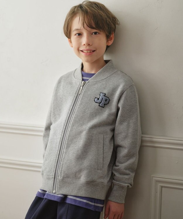 J.PRESS KIDS 【100-130cm】トラック ブルゾン ライトグレー系
