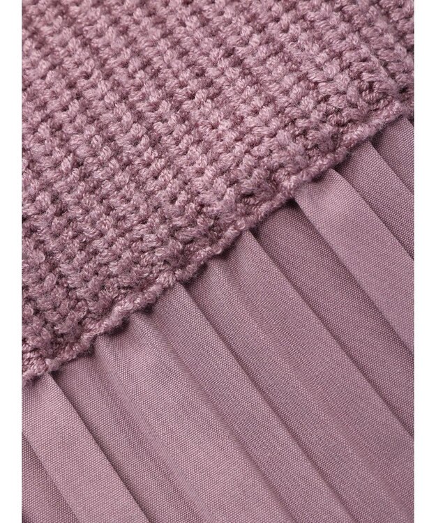 earth music&ecology プリーツフレアニットチュニック Lavender