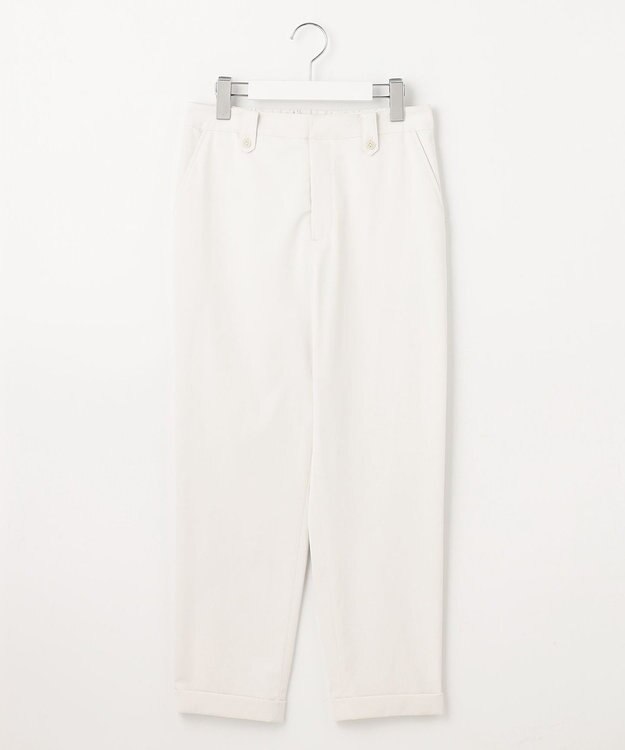 J.PRESS LADIES L 【洗える・吸水速乾】麻シェルドライ テーパード パンツ アイボリー系