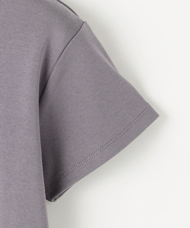 Feroux レタードプリントコンパクト Tシャツ グレー系